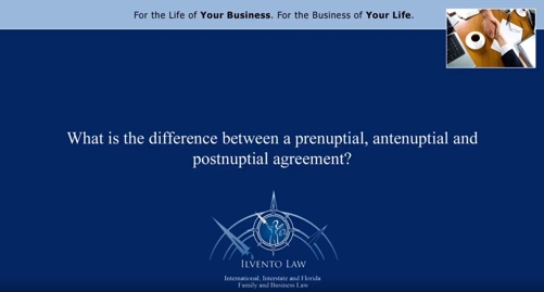What the Difference Between a Prenuptial, Antenuptial and Postnuptial Agreement?
